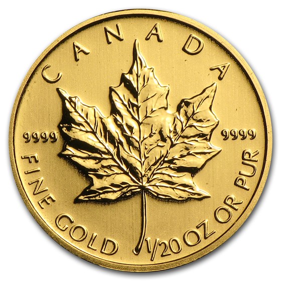 Canada 1/20 oz Gold Maple Leaf (Random Year) Canada 1/20 oz Gold Maple Leaf (Random Year)